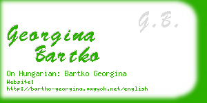 georgina bartko business card